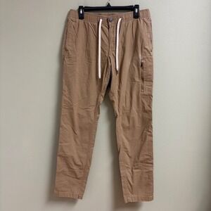 Vuori Mens Ripstop Pants Size *L Tan Climber Hiking Active Outdoors Utility